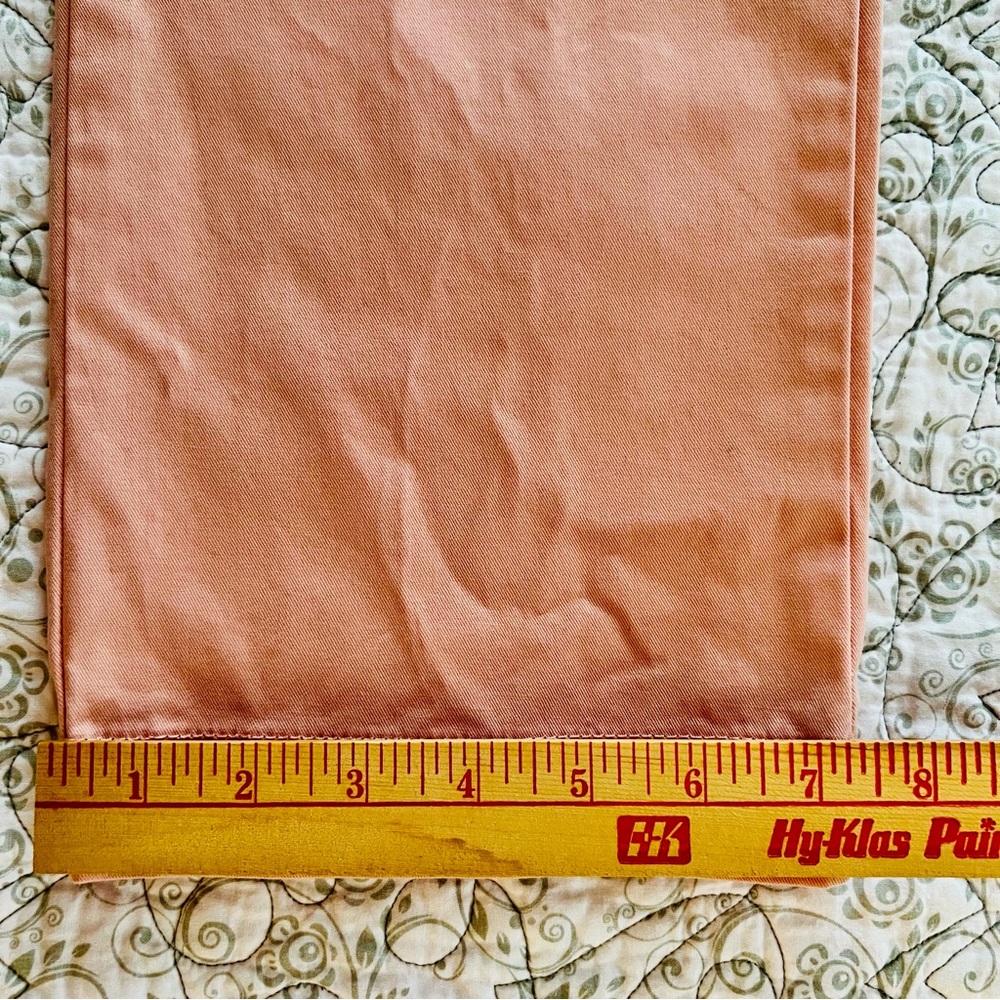 Tommy Hilfiger Men's Peachy-Pink 100% Cotton Chinos 32x32 Preppy Coastal - Picture 6 of 8